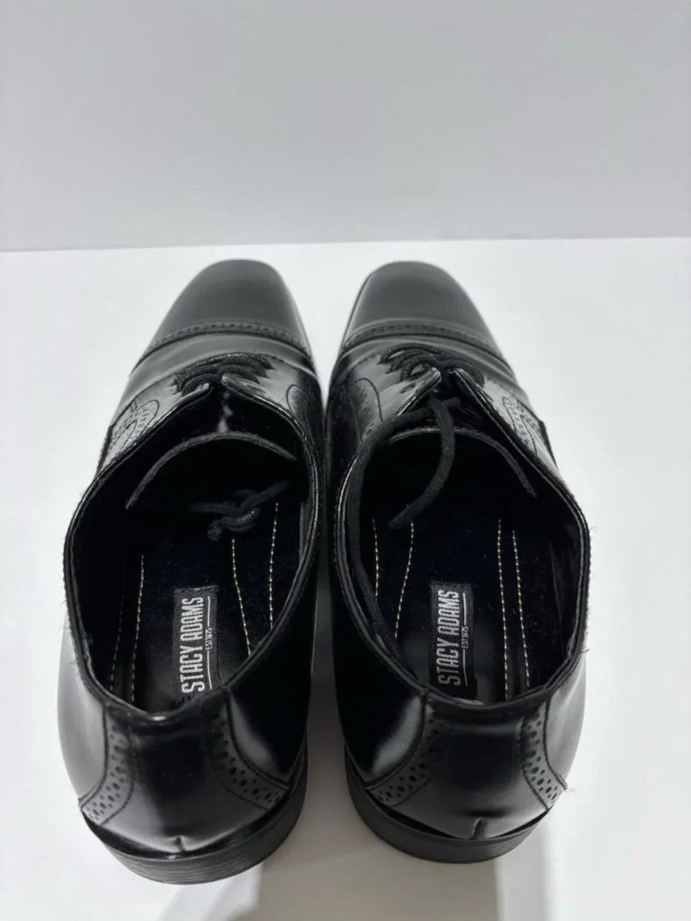 Stacy Adams Men’s Abbot Cap Toe Oxford Black, Size 8.5 W
